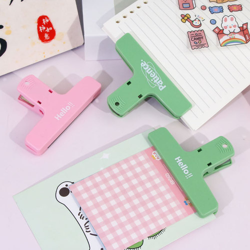 Magnetic handbook clip, high-looking magnetic strong clip, founding public supplies document bill book clip, long tail clip