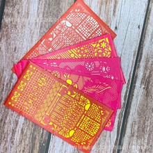 深圳利事封红包 激光加工 包装盒镂空打孔 卡片镭射切割 窗花图案