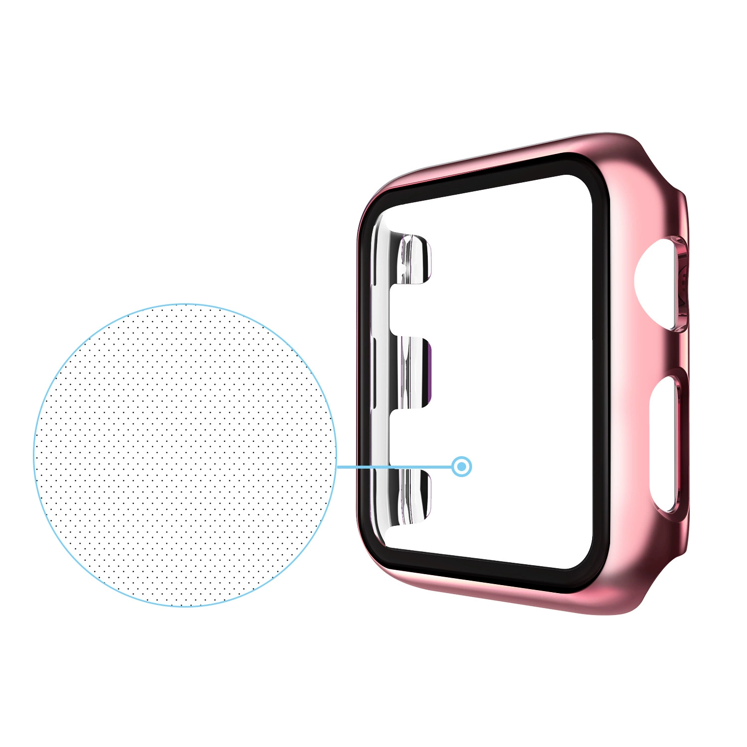 Покрытие корпуса Apple Watch из стали и ПК, все в одном защитный чехол для IWATCH Series