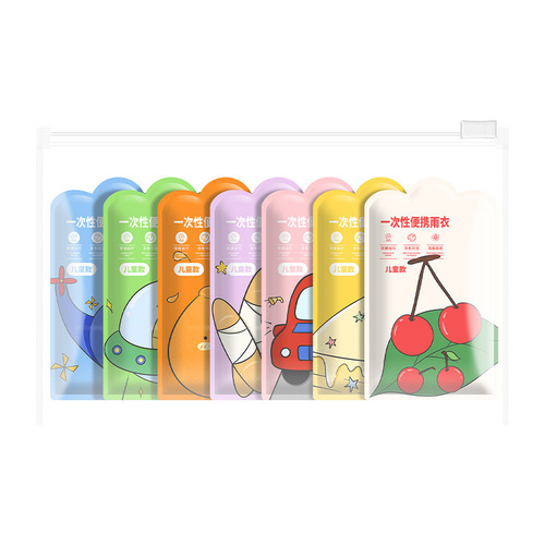 Disposable Kids' Raincoat—Perfect for Elementary School Students, Backpack-Compatible, Extra-Thick Design, Portable Rain Poncho for Adults (Men & Women)
