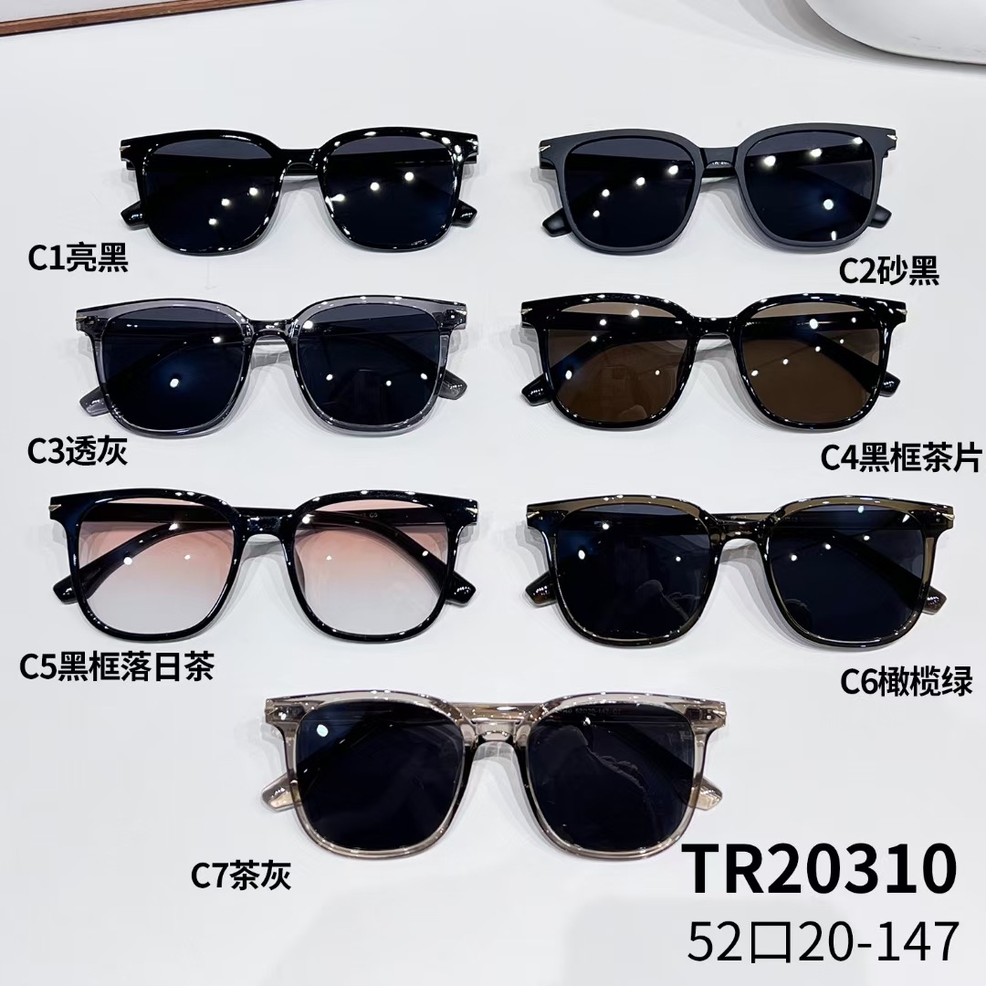 网红TR90超轻新时尚街头靓仔靓女爆款舒适美妆太阳镜G牌同款20310
