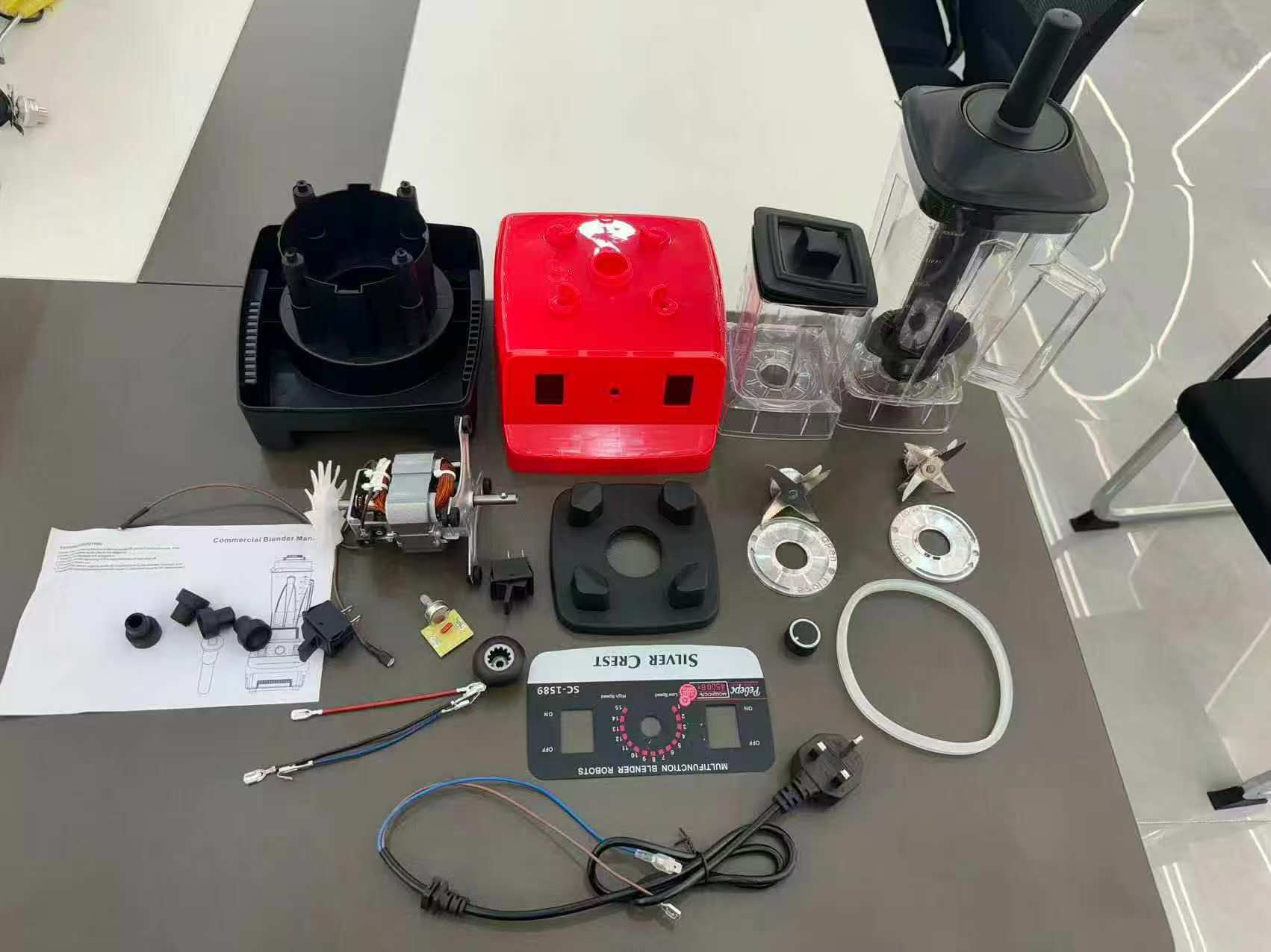 SC1589 Model Blender 4500W Yüksek Güç 2in1 Çift Bardak Meyve Sıkacağı Karıştırıcı Özelleştirilebilir
