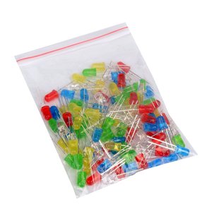 Youmile 100Er-Pack Led Rund Rot Gelb Grün Blau Weiß Leucht