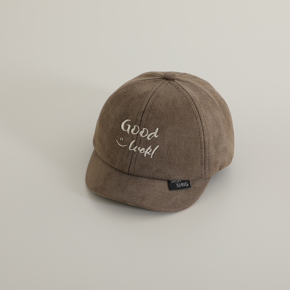 Sombreros infantiles para niños primavera y otoño nueva letra bordada universal gorra de lengua corta gorra de béisbol para niños