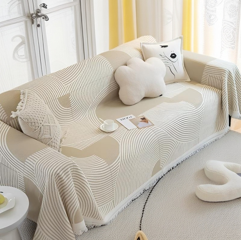 Copridivano elasticizzato minimalista stile francese_voghion.com