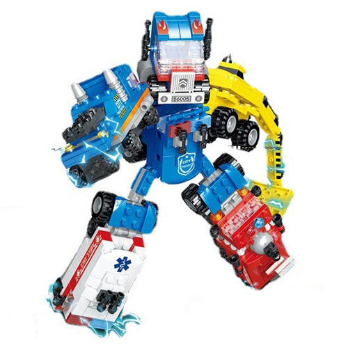 Wholesale compatible Lego building blocks 8-in-1 deforming robot assembly small particle building blocks children's educational toys gifts