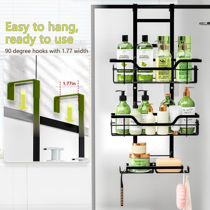 Manufacturer Wholesale Bathroom Storage Rack Without Nails, Multi-Layer Hanging Basket for Bathroom, Storage Rack for Shower Gel and Towels Manufacturer Wholesale Bathroom Storage Rack Without Nails, Multi-Layer Hanging Basket for Bathroom, Storage Rack for Shower Gel and Towels