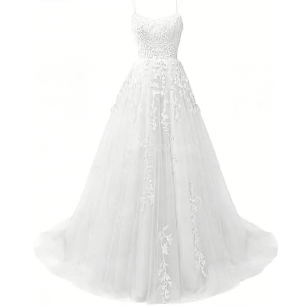 Evening Dress for Women 2026, Spaghetti Strap Ball Gown, Long Tulle Lace Appliqué Women's Party Ball Dress, Summer Evening Dress for Women 2026, Spaghetti Strap Ball Gown, Long Tulle Lace Appliqué Women's Party Ball Dress, Summer