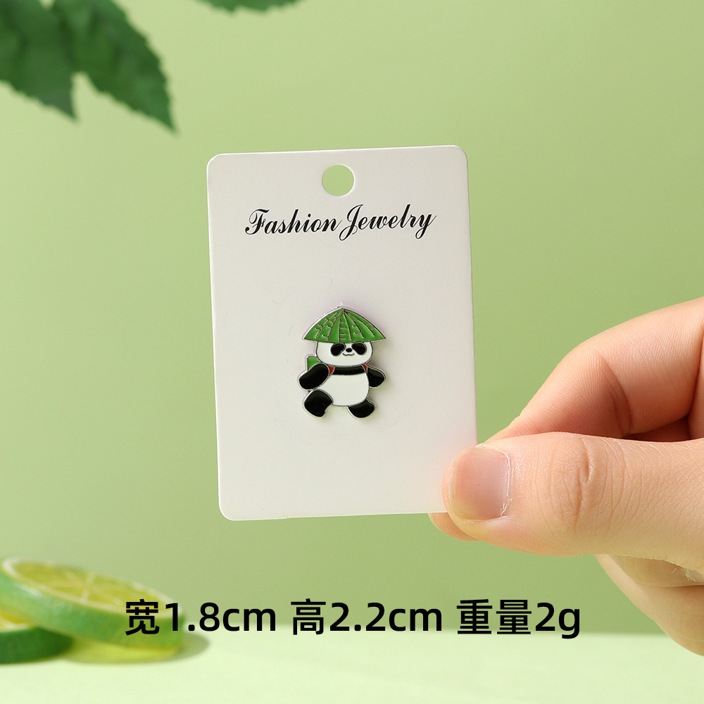 Dibujos animados lindo panda flor flor broche colección de la familia panda animal metal insignia accesorios de ropa para niños regalos