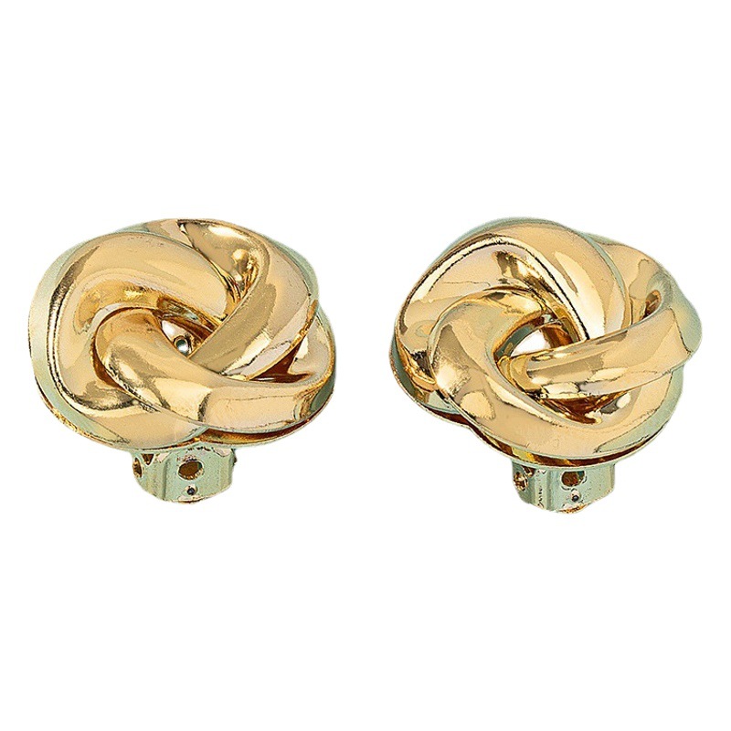 Factory wholesale temperament metal personality new button earrings Korean hipster retro sexy nightclub all-match personality