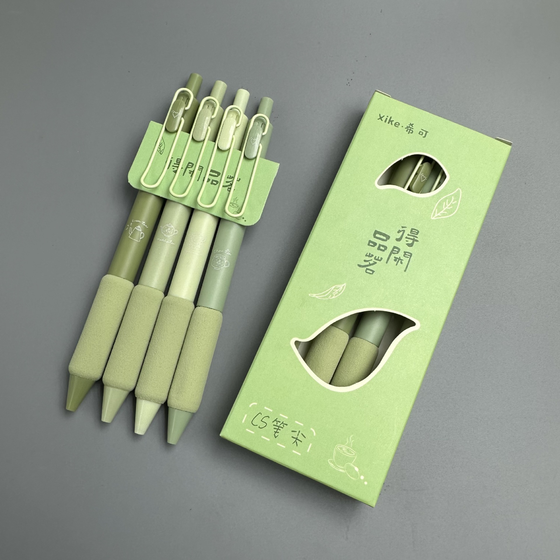 Xike CS bolsa de pluma europea de alta apariencia de secado rápido push pluma esponja vaina gel pluma super suave cepillo pregunta pluma al por mayor pluma de agua