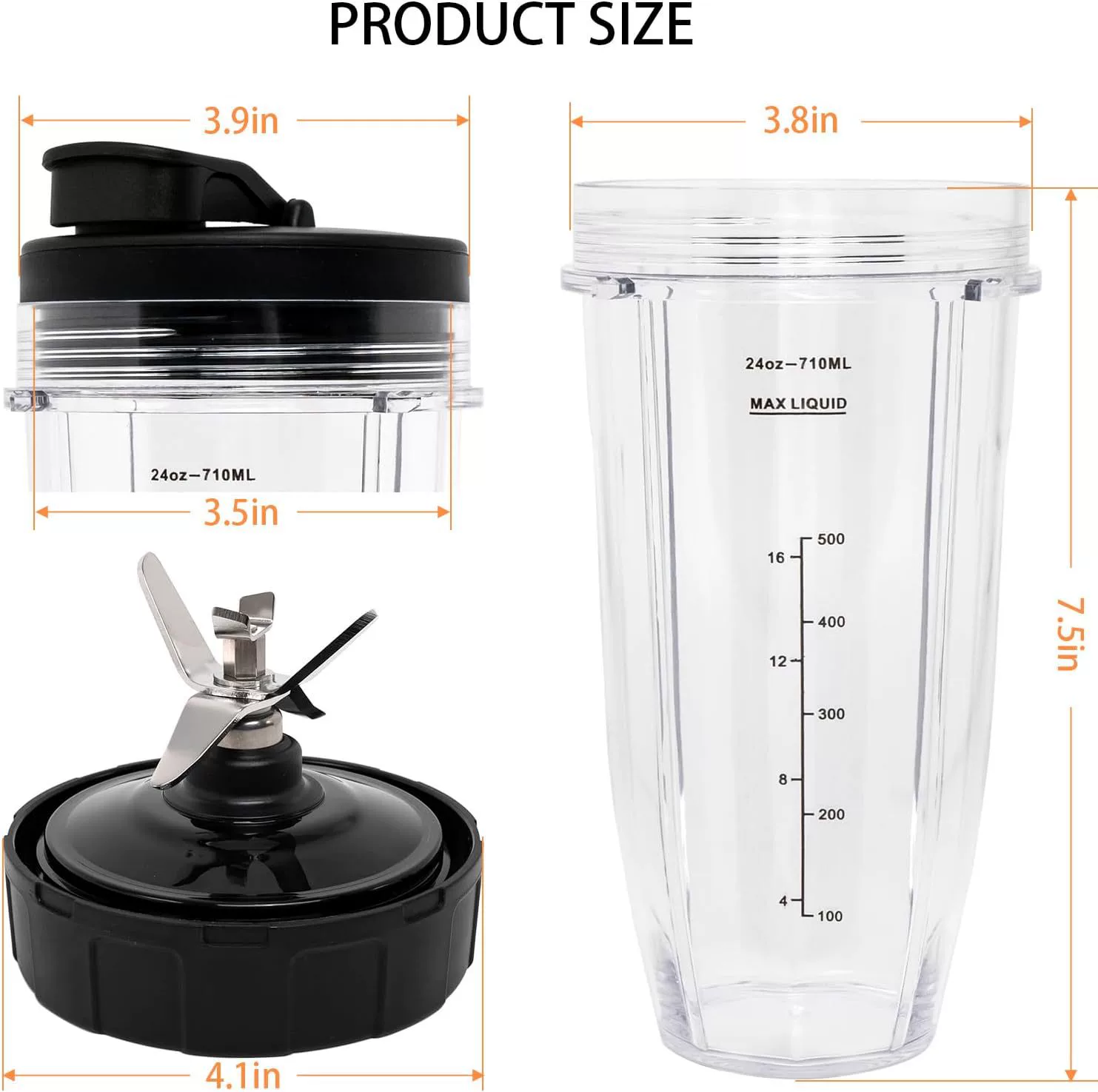 Пластиковое стеклянное крышка, 32 oz