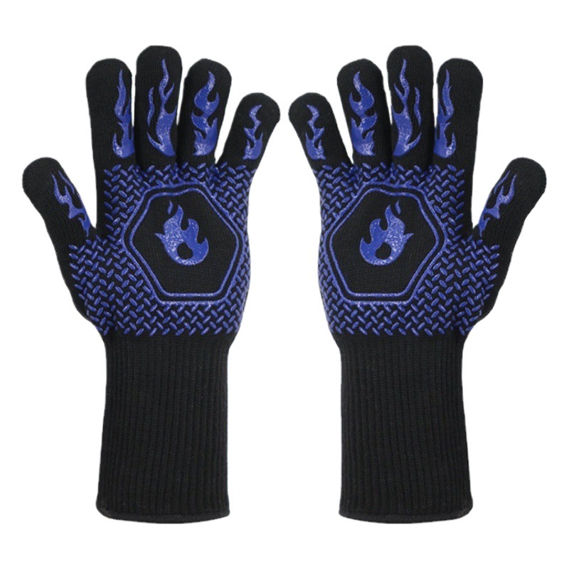 Nuevo horno de barbacoa de silicona resistente a altas temperaturas de 500 grados, horno microondas, protección contra quemaduras y altas temperaturas, soldador, guantes de aislamiento térmico