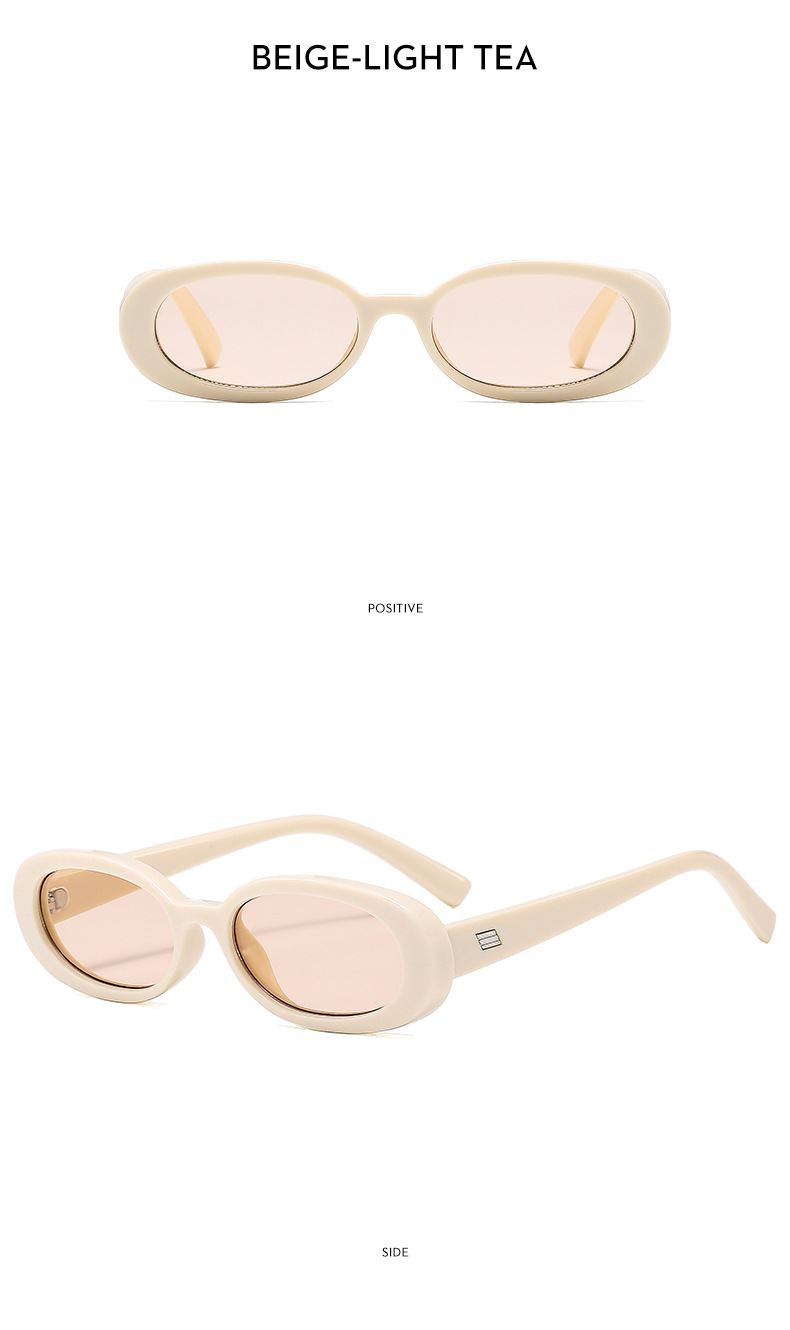 Vacation Classic Style Streetwear Geometric PC UV400 Protection Oval Frame Full Frame Women's Sunglasses display picture 17