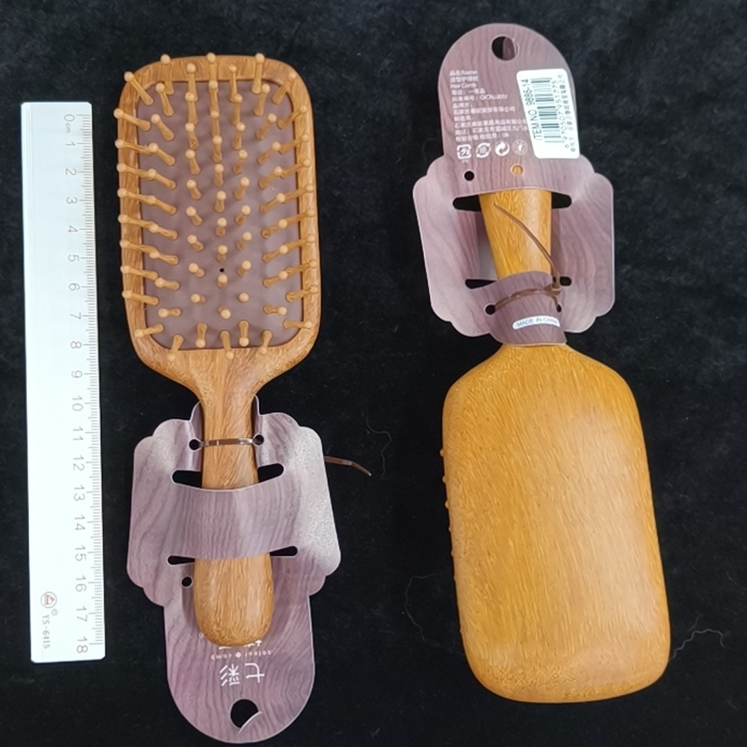 Bonito peine de peinado color macarrón con cojín de aire para masaje, adecuado para uso doméstico y dormitorios estudiantiles, cepillo de pelo de plástico suave con cojín de aire.