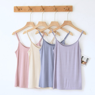 Modal Camisole Women's Inner Base Shirt Summer Cool plus size Solid Color Underwear Adjustable Camisole