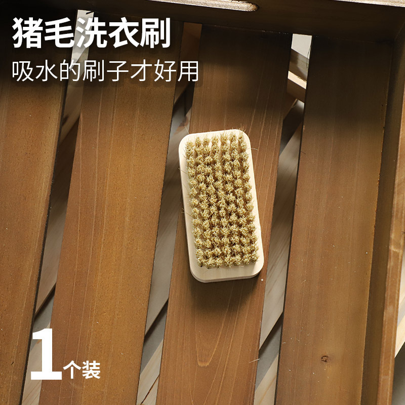 돼지 머리 단단한 나무 세탁 솔 (스몰 사이즈)