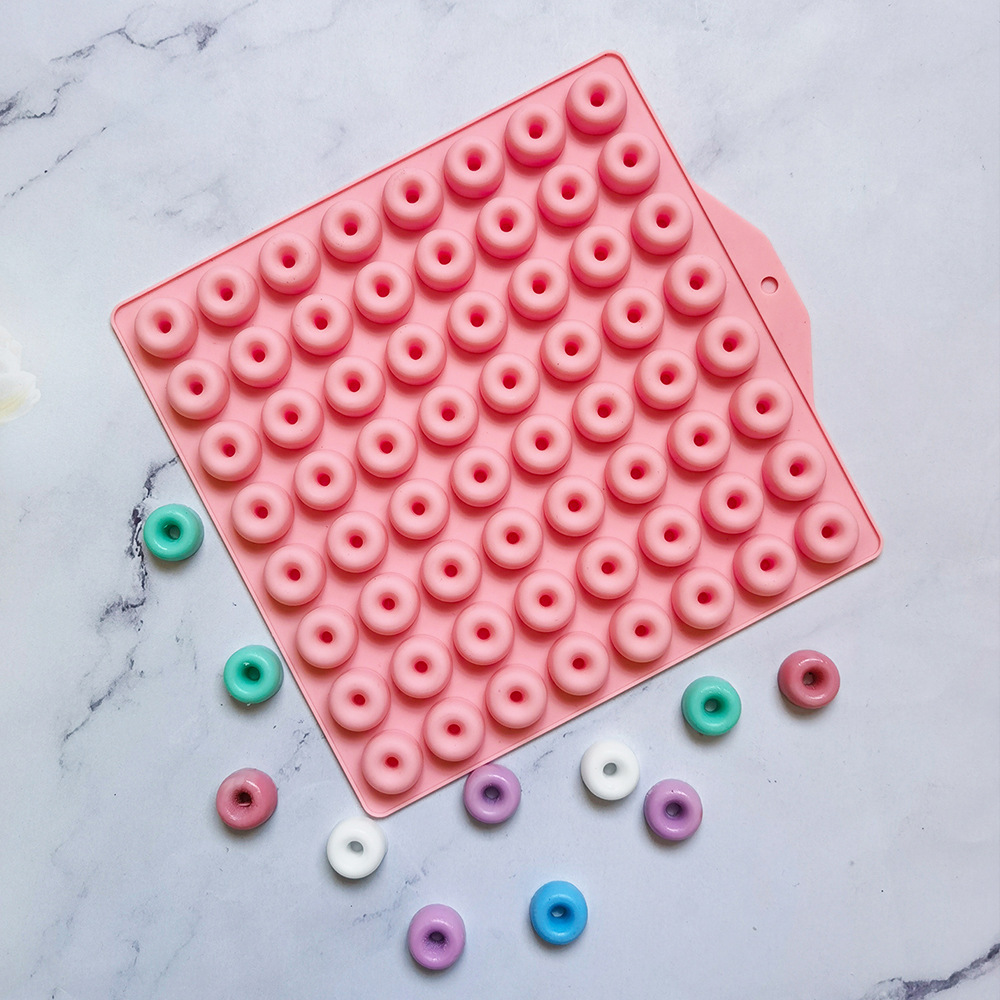 64 Donuts 384 molde de silicona para pastel de chocolate molde de pan herramientas de panadería