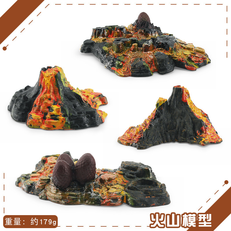 Transfronteriza exportación mini simulación Jurásico dinosaurio volcán 12 traje de escritorio estática modelo Decoración Juguetes
