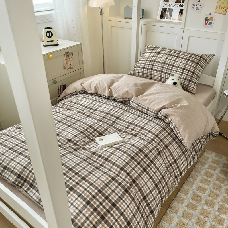 Temporada de estudiantes Sábanas de dormitorio de estudiantes Juego de tres piezas Dormitorio de estudiantes Funda de edredón individual Dormitorio Juego de sábanas para literas