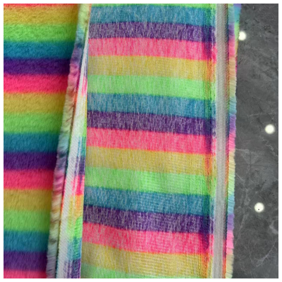Tejido de piel de conejo teñido anudado de piel de conejo colorido LABUBU rabu tres generaciones de macarons 3 generaciones de muñecos de peluche con la misma cara