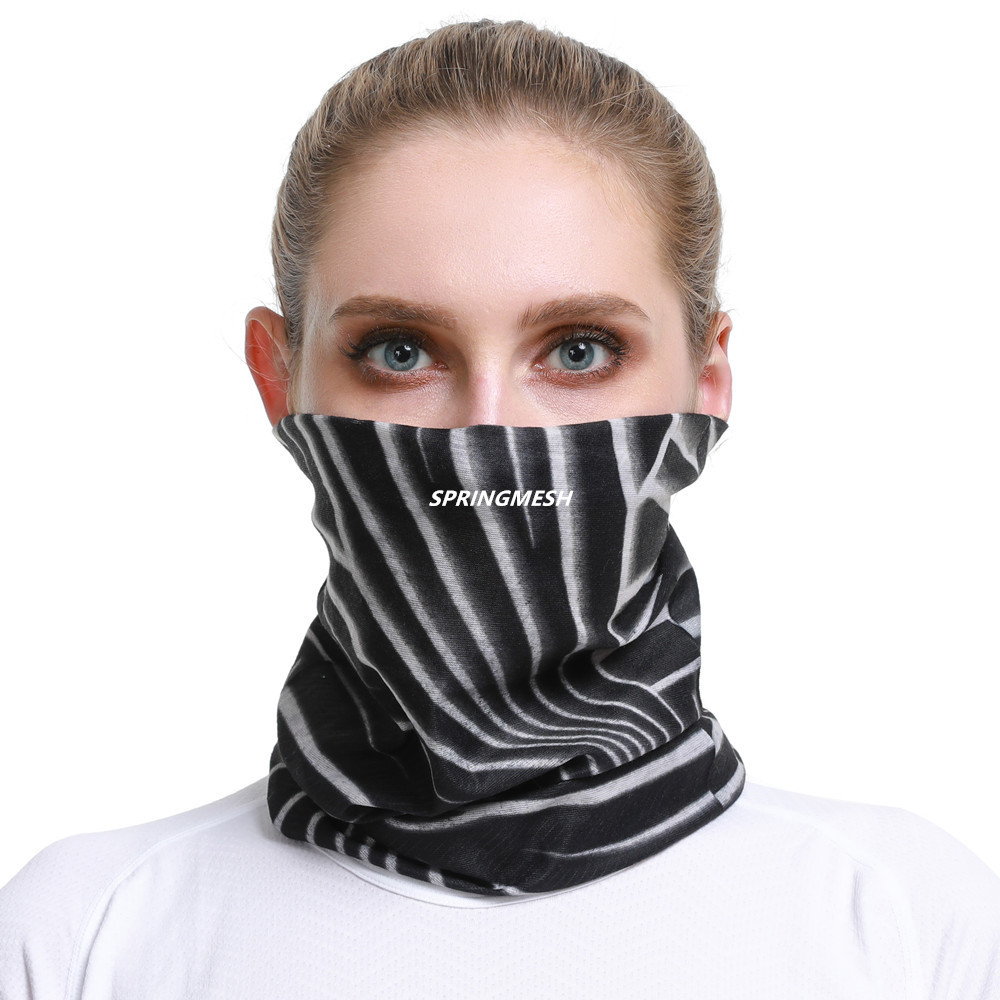 Outdoor sun protection and UV protection face mask for men and women, breathable neck protector, cycling neck gaiter, seamless magic headscarf