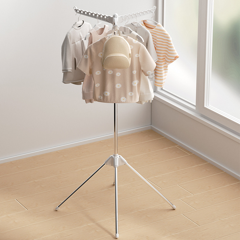 Clothes Drying Rack, Floor-Standing, for Bedroom, Home, Balcony, Foldable Clothes Rack, Vertical Clothes Drying Rack, Clothes Drying Magic Tool, Clothes Hanger