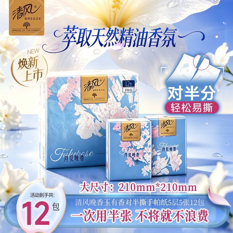 清風ブランド 5層5枚半破れ 12パック/セット