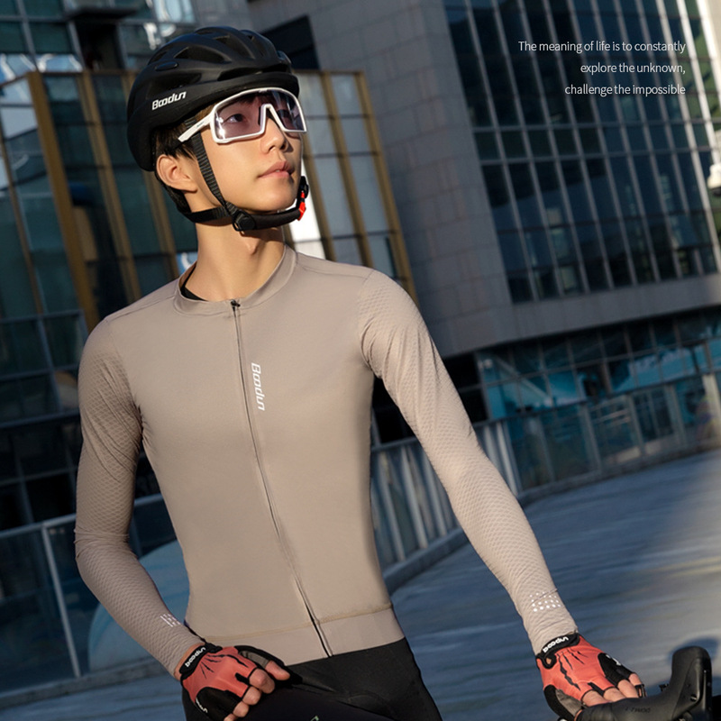 Sd2110 Men's Cycling Mountain Road Bike Jersey High Elastic Long Sleeve Breathable Quick-Dry