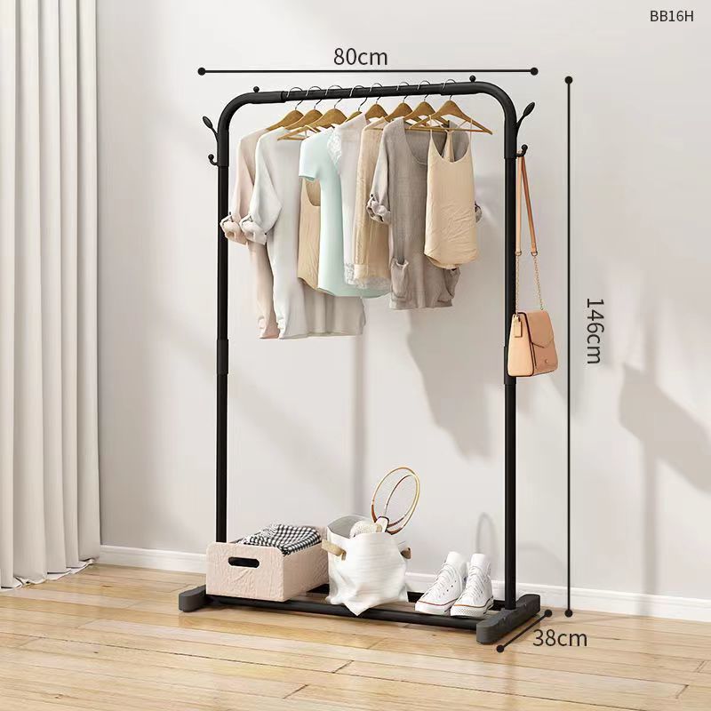 Percha de secado de ropa para piso de dormitorio doméstico balcón colgante de aire plegable dormitorio de estudiantes simple almacenamiento de ropa barra fría