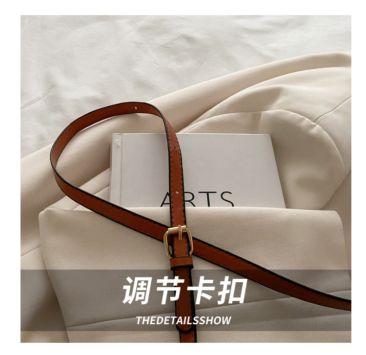 Cross-border retro trend small square bag for women, new fashionable printed French small square bag, niche and stylish single-shoulder crossbody bag undefined