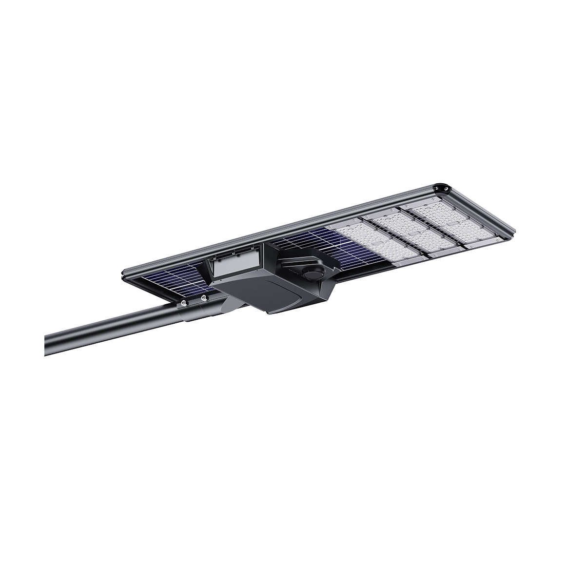 畅销款180W太阳能路灯套件  新款可调角度太阳能路灯外壳套件