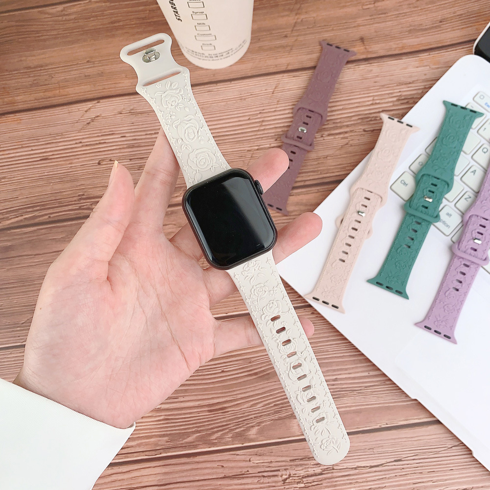 Suitable for Apple Watch s10 generation Apple Watch strap embossed…