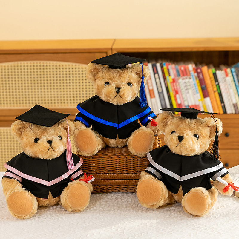 Licenciado oso Teddy Teddy Teddy Teddy Bear Graduation Bear Doctor Hat Teddy Bear Student Logo Printing