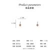 Demi-season long earrings, goods, cat's eye, Korean style, wholesale