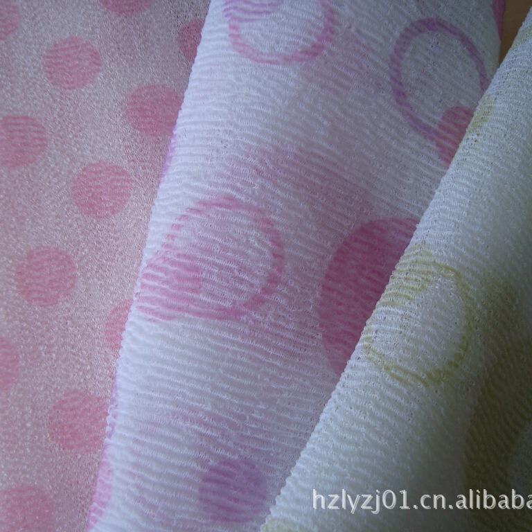 Manufacturers supply nylon bath towel fabric. Sauna towel bath exfoliating exfoliating exfoliating South Korea bubble bath towel cloth