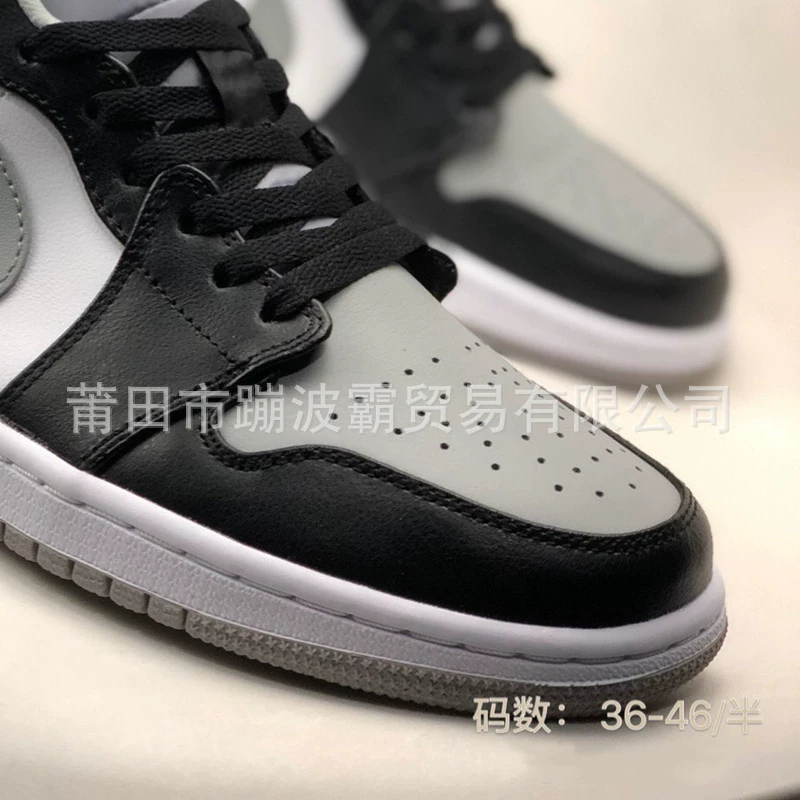Кроссовки Putian Shoes Pure Original AJ1 Low-top Joe One, черные и красные, с молнией на носке, 5.0, черно-белые, панда, баскетбольные.