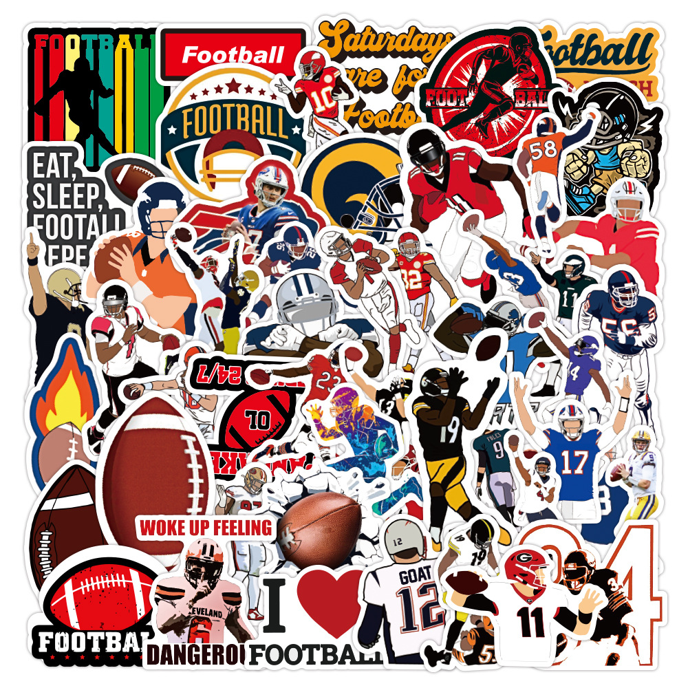 1500 bolas mixtas estrellas pegatinas de graffiti fútbol hockey béisbol portátil impermeable skate troquelado pegatinas