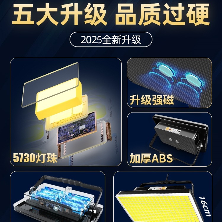 摆摊夜市灯充电照明灯地摊专用led灯超亮户外移动式露营灯应急灯|undefined
