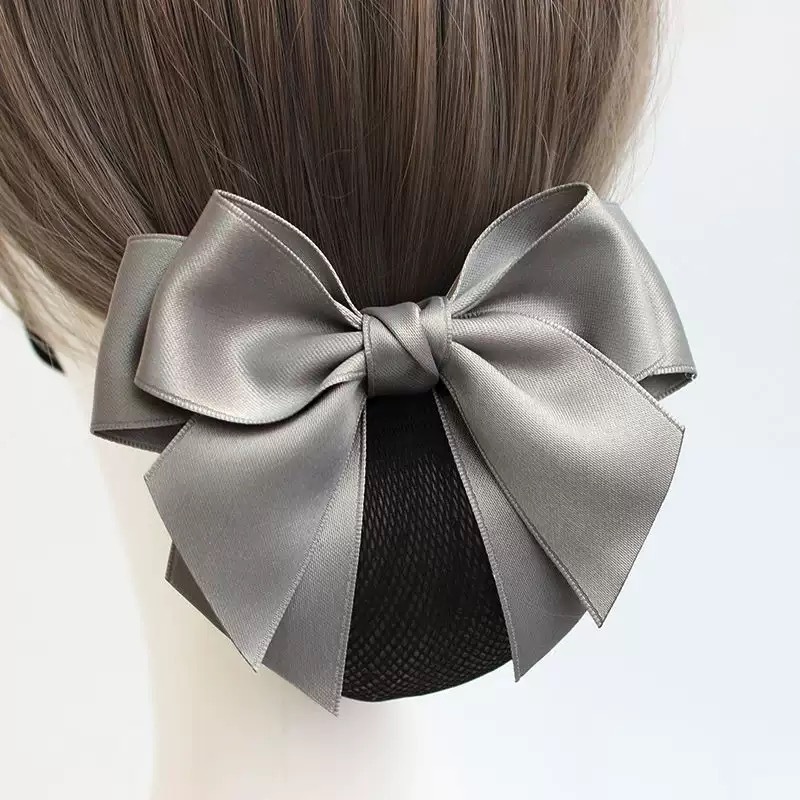 Gray bow fine mesh