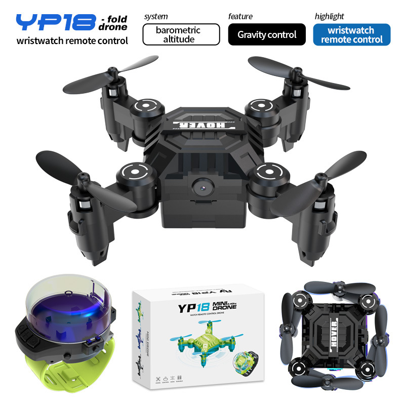 跨境YP18无人机迷你折叠遥控飞机航拍四轴飞行器玩具耐摔Drone