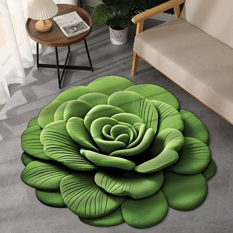 国境を越えた売れ筋の3D立体花柄珪藻泥フロアマット、バスルームドアマット、吸水性、滑り止め、速乾性フットマット|undefined