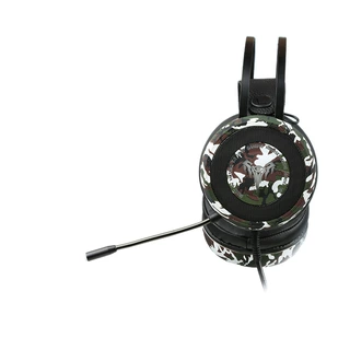 加工定制头戴式耳机V8耳机RGB发光迷彩电脑耳机立体音效降噪耳机