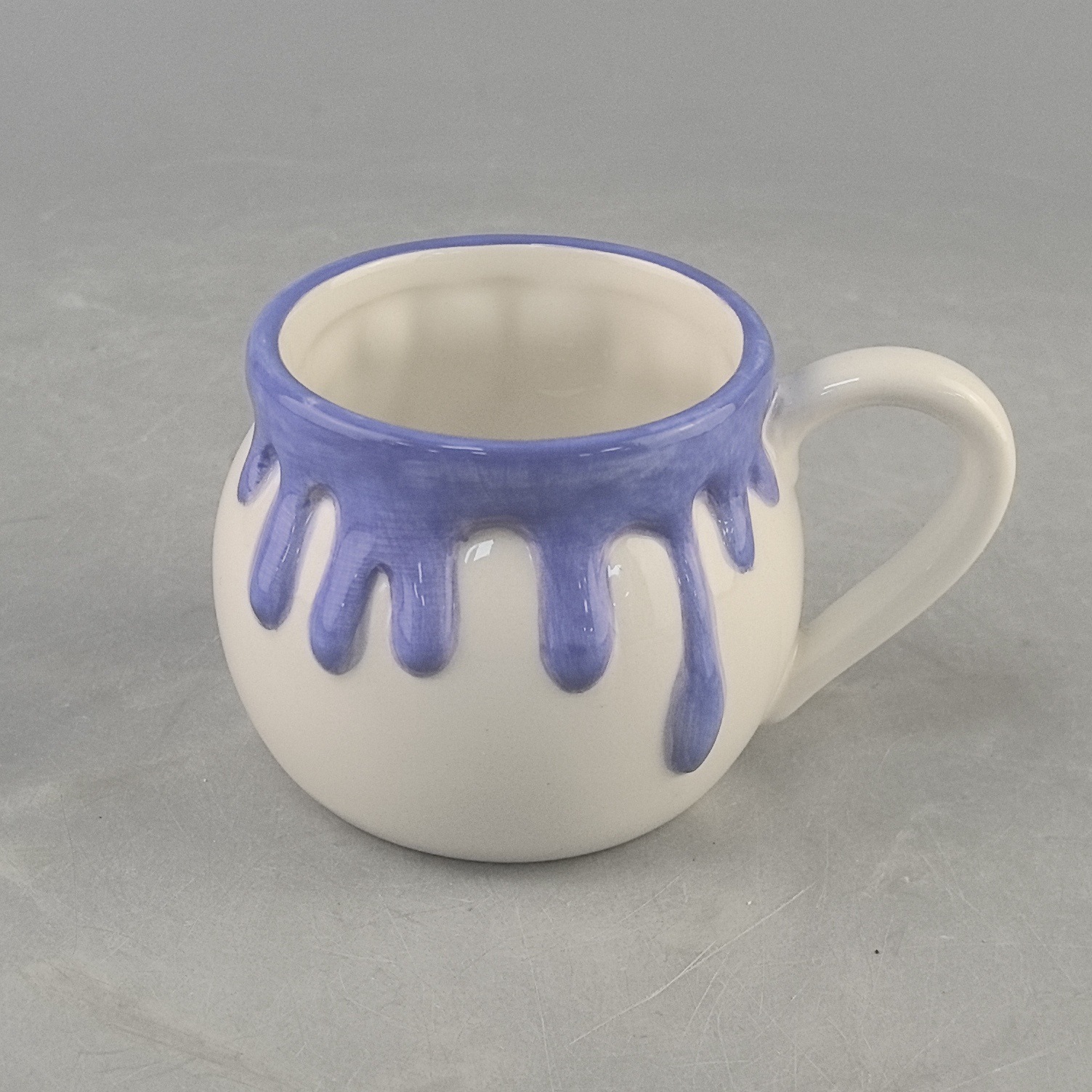 Tazas de cerámica pintadas a mano lindas tazas de desayuno creativas de helado de alta calidad de leche de avena de pequeña capacidad taza de agua potable