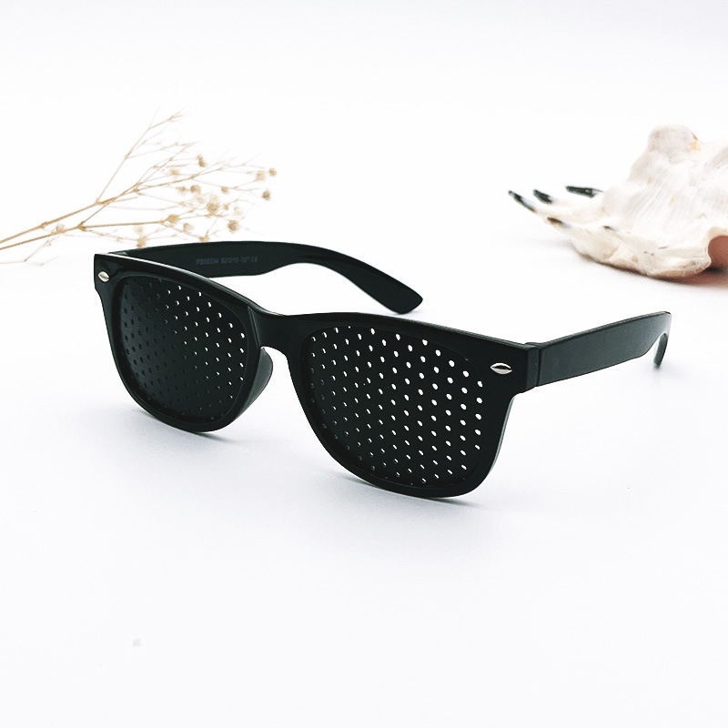 2023 New Children's Pinhole Glasses Small Hole Aviator Sunglasses with Mosaic Design, Sticker Logo Making and Printing