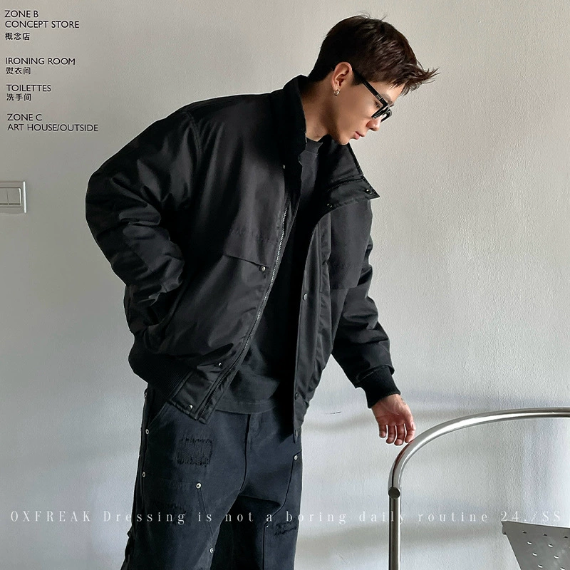 OXFREAK "Loose-fitting Deconstructed Outdoor Windproof" 90 Белый утиный пух Рабочая одежда Пуховик Мужская куртка