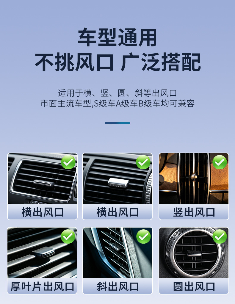 Creative Car Phone Holder Multifunctional Air Vent Navigation Holder Triangular Gravity Car Phone Holder Wholesale