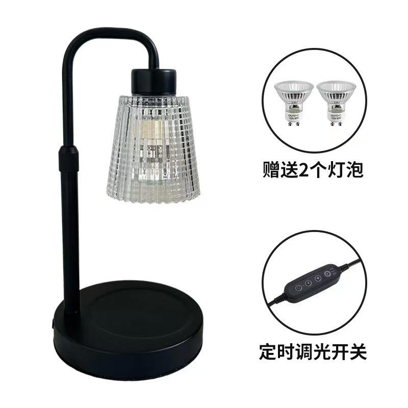 Los fabricantes suministran metal simple y ajustable lámpara de aromaterapia lámpara de cera de vidrio decorador regalo al por mayor