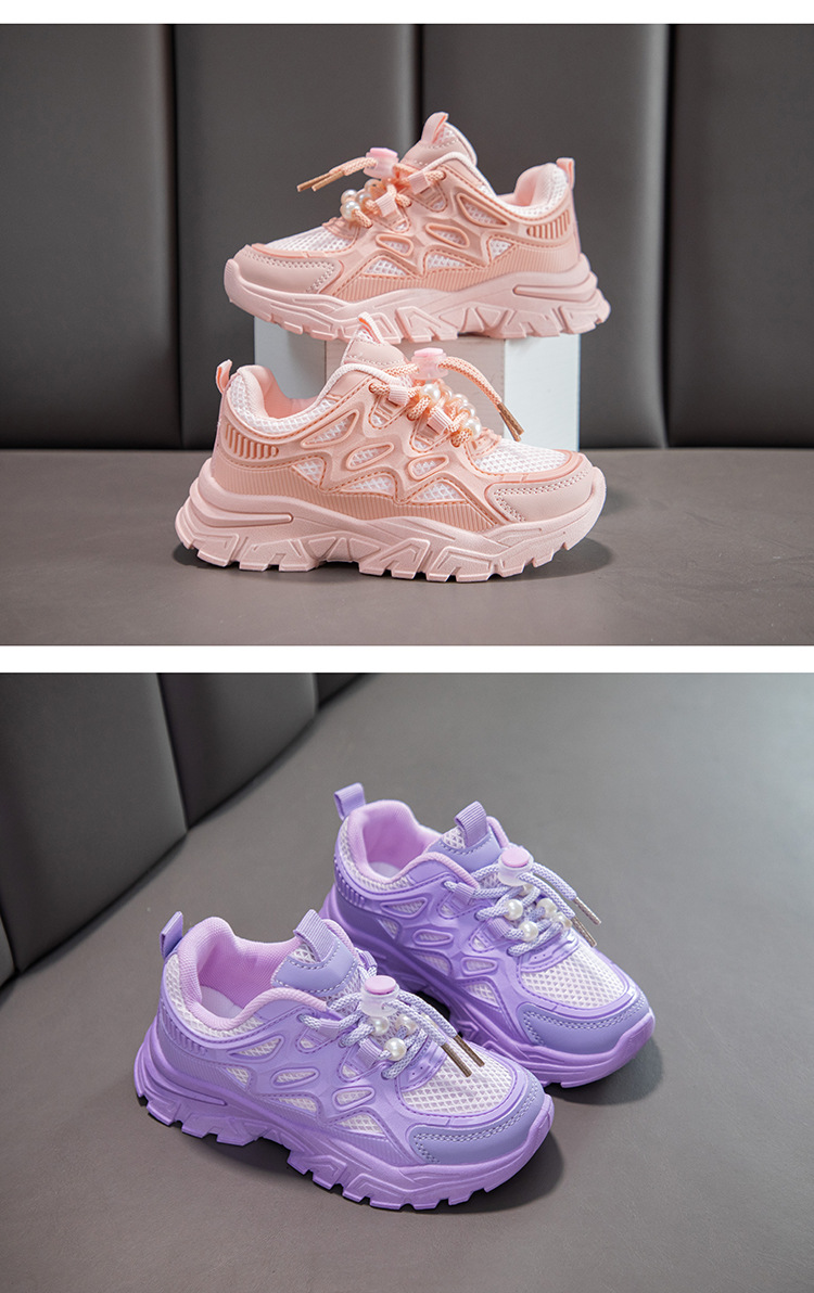 Baskets chunky filles baskets plateforme en mesh respirant école_voghion.com