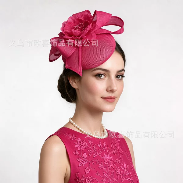 Amazon's new bow and flower-inspired headpiece, a fashionable hat for horse racing festivals, a noble and elegant hair accessory